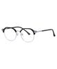 Likkeullou Rc Fbb82 Black Silver Blue Light Glasses
