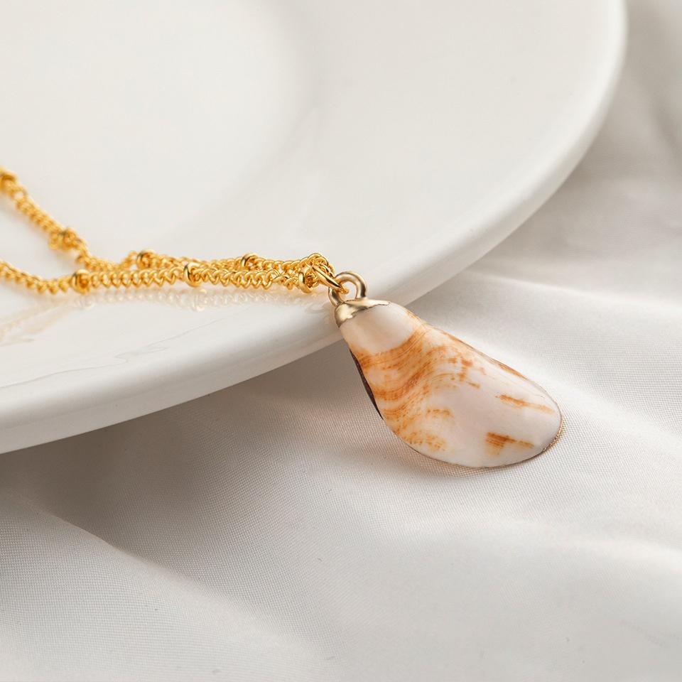 Natural Shell Series Jewelry Cute Style Small And Fresh Shell Pendant Necklace Female Personality Clavicle Chain