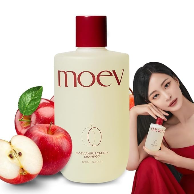 moev ANNURCATIN Shampoo Korean Apple Hair Care for Strength and Volume In Thinning Hair