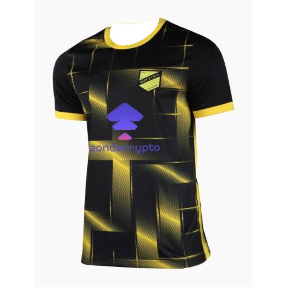 Camiseta de Manga Corta Edición Wieczysta Kraków Transpirable de Secado Rápido Camiseta Deportiva para Aficionados de la Liga Polaca