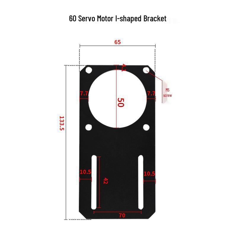 Staffa per Motore Passo-Passo Servo per Montaggio Orizzontale (Modelli 42/57/60/86/110DSDB)