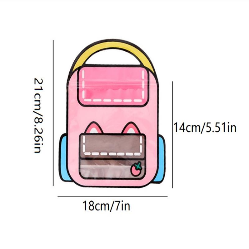 5Pcs Children'S Birthday Gifts Bag Cartoon Nonwoven/Plastic Snack Candy Lunch Handbag For Kids Gift Bag