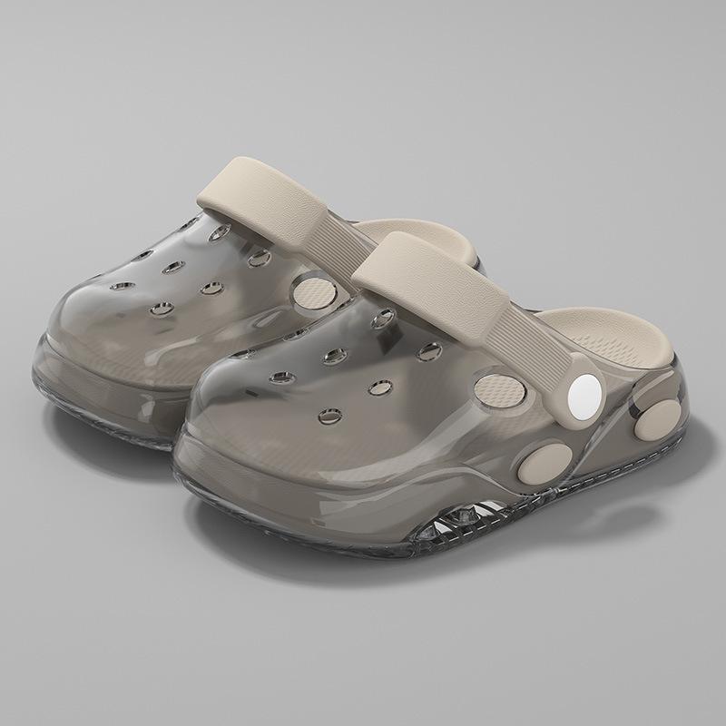 Bonbonfarbene Kinder-Clogs, Niedliche Cartoon-Sommer-Baby-Hausschuhe mit Kollisionsschutz-Zehenkappe für Jungen und Mädchen.