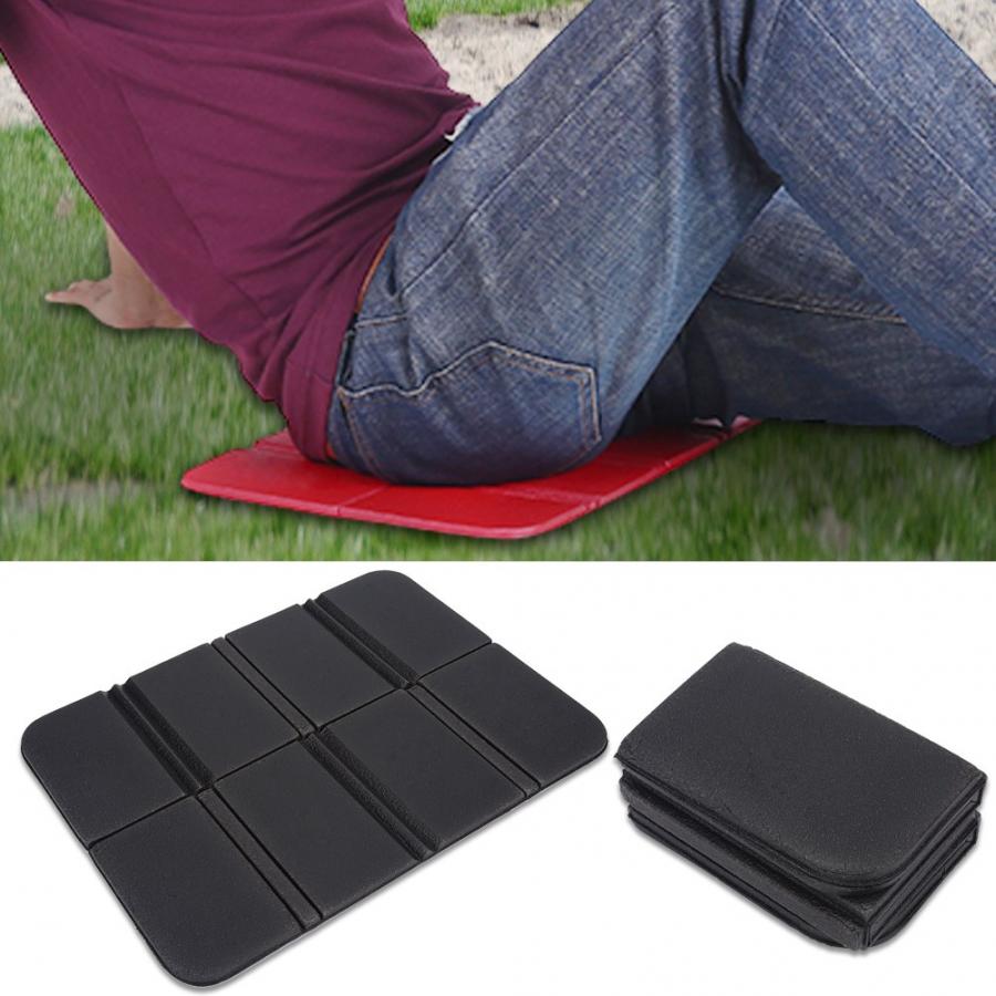 

Portable 8 Fold Cushion Mat Folding Moistur Proof Small Seating Pad for Outdoor Camping Picnic Fishing чорний