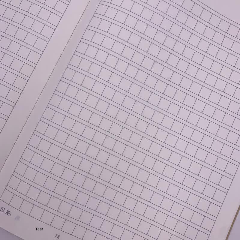 Lü Wen B5 300-Grid Kraft Paper Composition Notebooks (10-Pack)