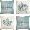 Autumn Thanksgiving Pumpkin Maple Car Line Printed Pillow Clothes Quilt Cover Room Decoration Sofa Cushion