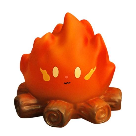 Night Light No Open Flame Safe Design Soft Warm Yellow Light Flame Pet Shape Battery Operated Children Bedroom Lamp