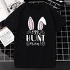 Easter T Shirt Kawaii Bunny Print Short-sleev Tops Fashion Casual Women Tee Easter Basekt Eggs Tees Oversized T-Shirt Ropa Mujer