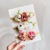 3/4Pcs Artificial Flower Headband for Kids Baby Girls Hair Band Set Floral Newborn Toddler Elastic Nylon Headwear Accessories