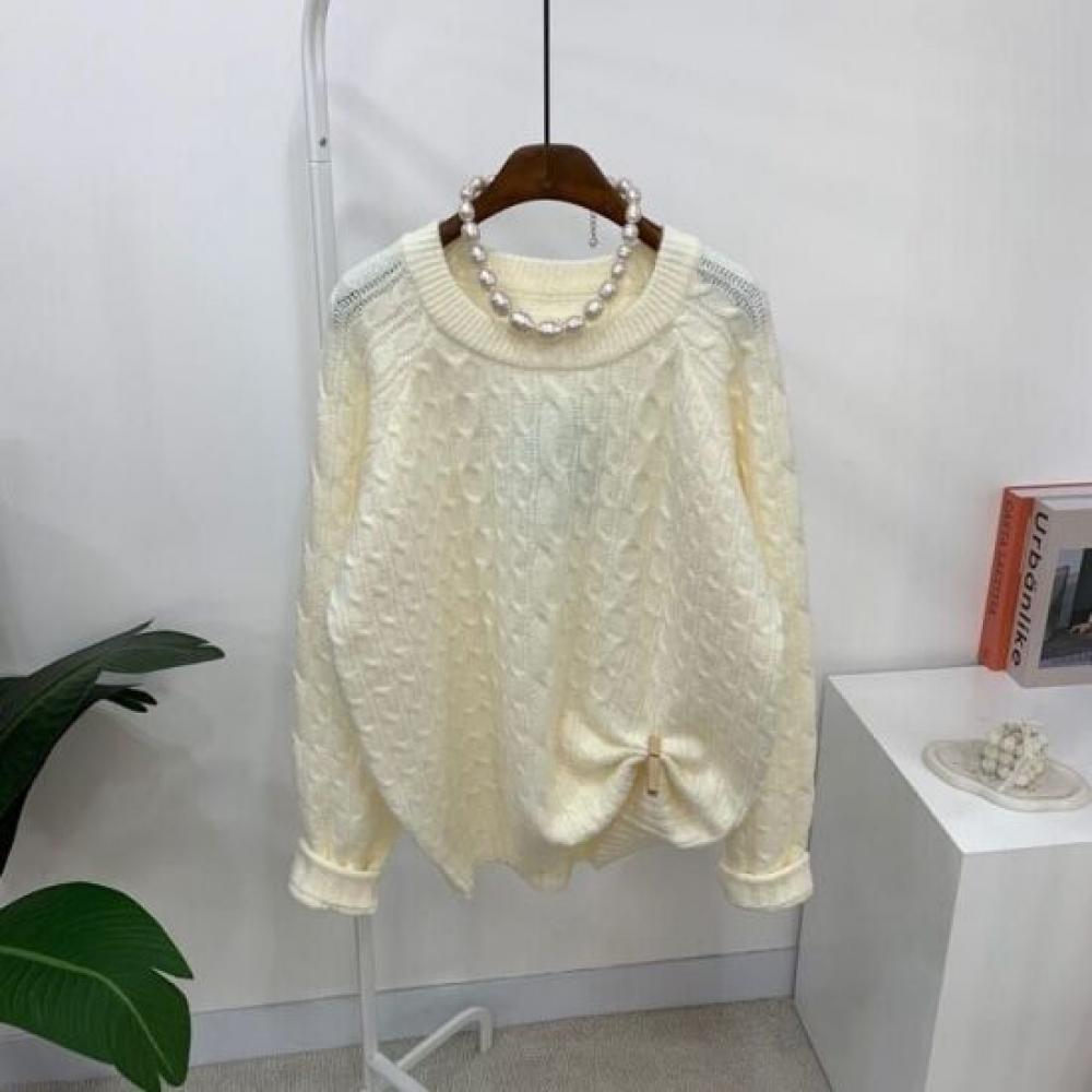 C S In The Room Cable Knit StretCh CrewneCk Raglan Long Sleeve 10 ColorS Chamo