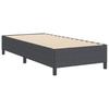 Box Spring Bed Dark Gray 80 x 200 cm Corduroy Fabric