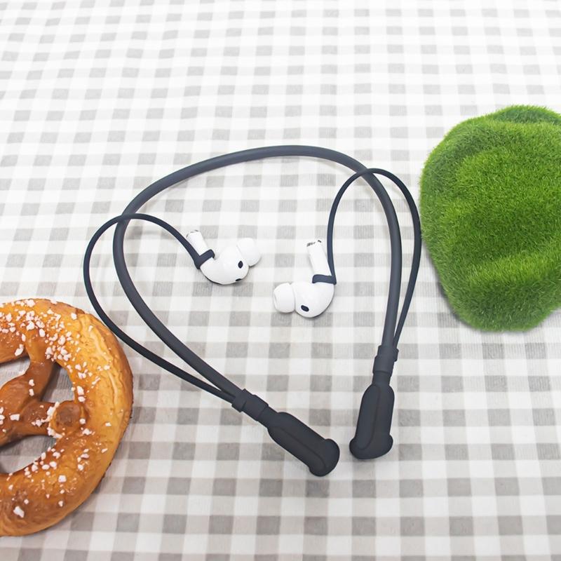 Silicone Anti Lost Lanyard for 8pin Wireless Earbuds Secure Attachment Comfortable Wear Wide Compatibility