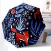 1pc Winter Forest Fashionable Automatic Opening/Closing Folding Umbrella with 8 Bones, Windproof Portable, Daily Use292