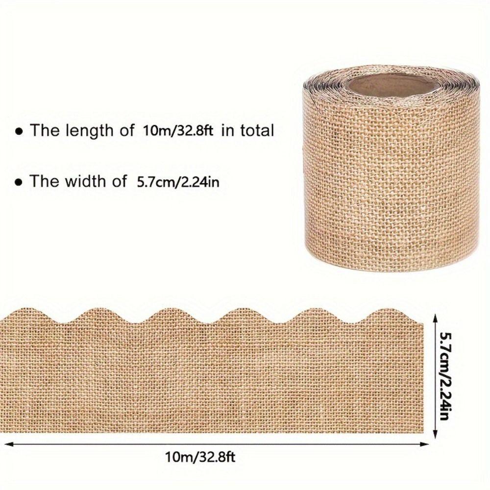 Colored Wavy Edge Paper DIY Wall Decoration Poster Border Stickers  for Classroom Board Home Party