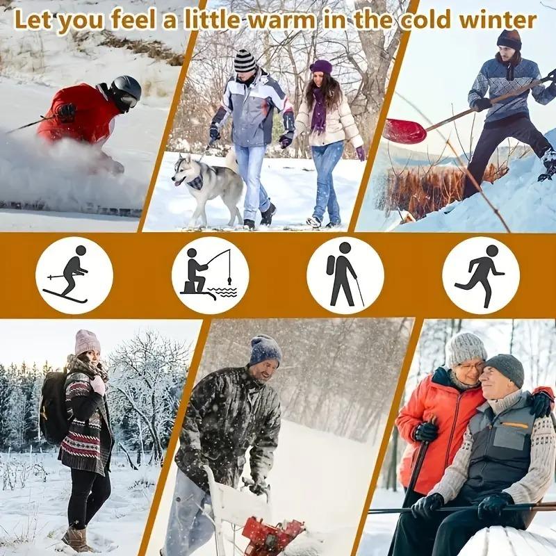 Self-Heating Socks Instant Warmth Unisex Foot Warmers Machine Washable for Cold WeatherOffice Skiing Portable Sock-Shaped Heater