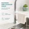 No-Drill Dishcloth Drying Holder Adjustable Kitchen Towel Rack Space Saving Drying Organizer  Sink