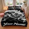 Epic Anime Hero Graphic Print Bedding Set Personalized Washable Custom 3Pcs Duvet Cover Pillowcases Soft Microfiber Home Bedroom Gift