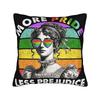 More Pride Less Prejudice  Pillowcases Accessories Printing Cushion Cover Decorative  Pillow Case Cover Car Multi Size