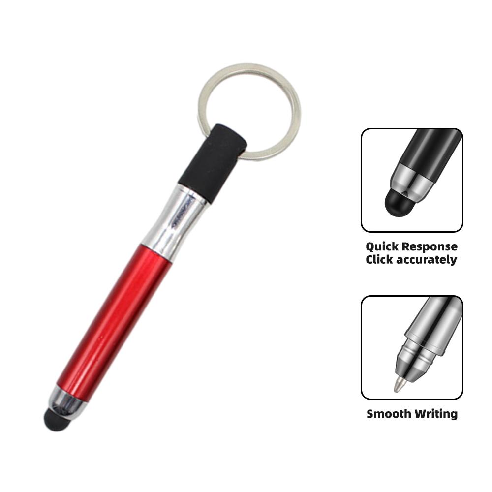 HdoorLink  Multifunctional 3 in 1 Stylus Pen Signing Pen With Key Ring Capacitive Touch Screen Tablet Pen Smart Pencil Accessories
