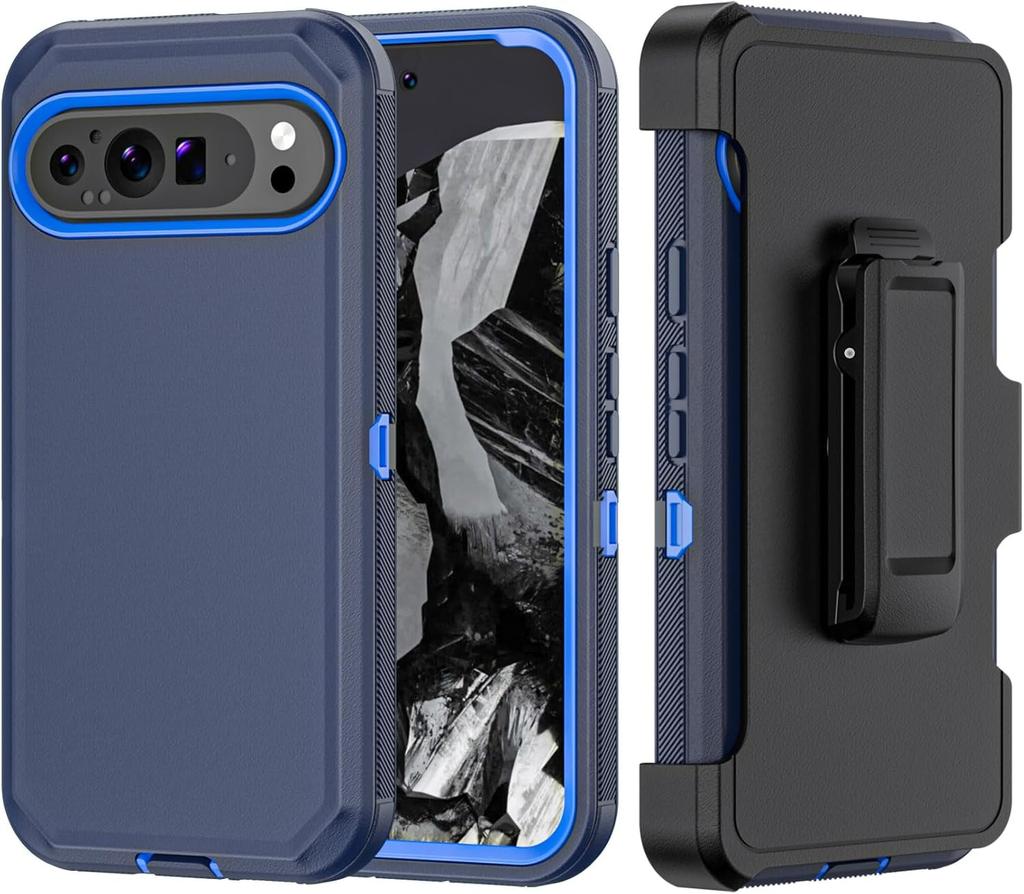 Prémiový odolný kryt na telefon vojenské kvality pro Google Pixel 10 9 8 Pro XL s klipem Pevný nárazuvzdorný pancéřový chránič Cell Cover