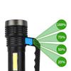 Torch Flashlight 4 Modes IPX4 Waterproof Aluminum Alloy Handheld Searchlight for Outdoor