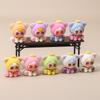 9pcs/Set Mini Baby Three Figure Toy Cat Figurine Desktop Decoration Model Ornaments Toys Boys Girls Christmas Gifts