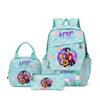 School Season Three-Piece Backpack Wind Academy Style High School Students Schoolbag Lightweight Backpack