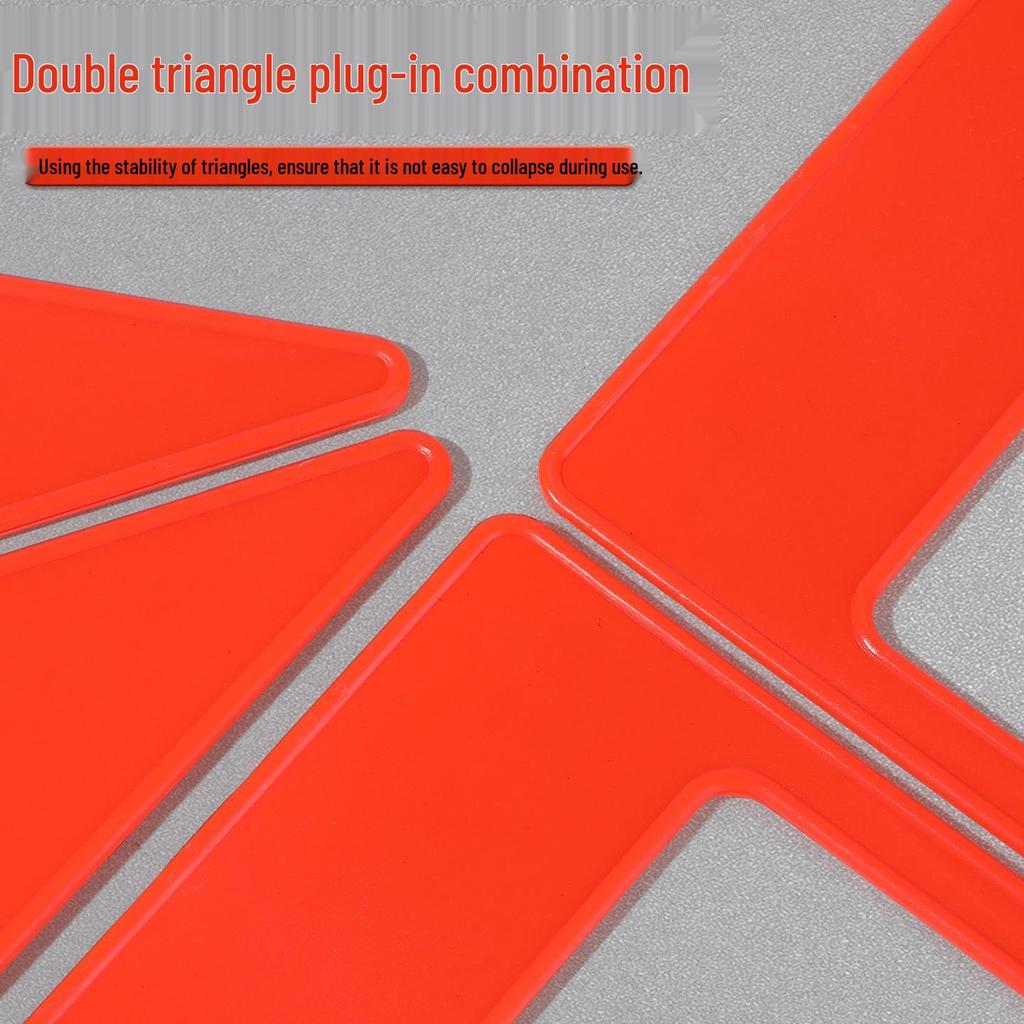 Foldable Reflective Triangle Warning Sign for Car Accidents