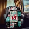 Happy 18Th Birthday Customize Your Name Rv Blanket Soft Cozy Lightweight Allseason Multipurpose Throw For Travel Camping Picnics Sofa Rv Bed Living