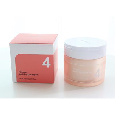 1+1 Numbersin No. 4 Pore Zero Peeled Egg Toner Pads 70 Sheets 190ml, 70 Pieces, 2 Pieces