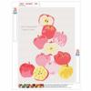 Diamond Painting DIY Kit Delicious Fresh Red Apple Fruit Design 5D Full Drill Rhinestone Art Canvas Relaxing Craft Wall Decor