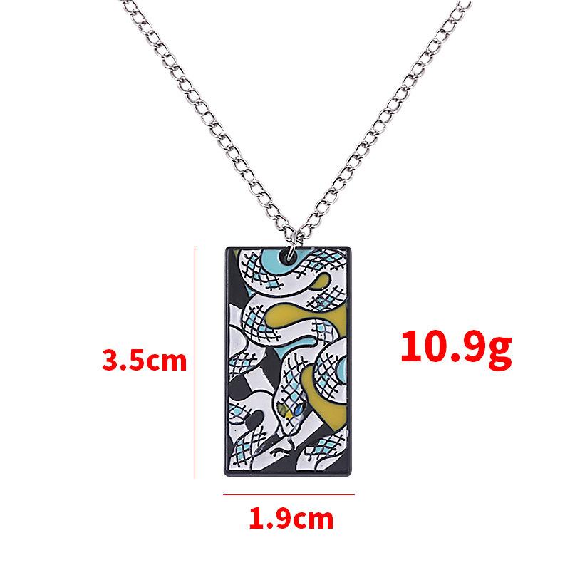 Demon Slayer Anime Pendant Necklace Tanjiro Hashira Metal Drip Oil Cartoon Accessory Cross Border Jewelry Supply