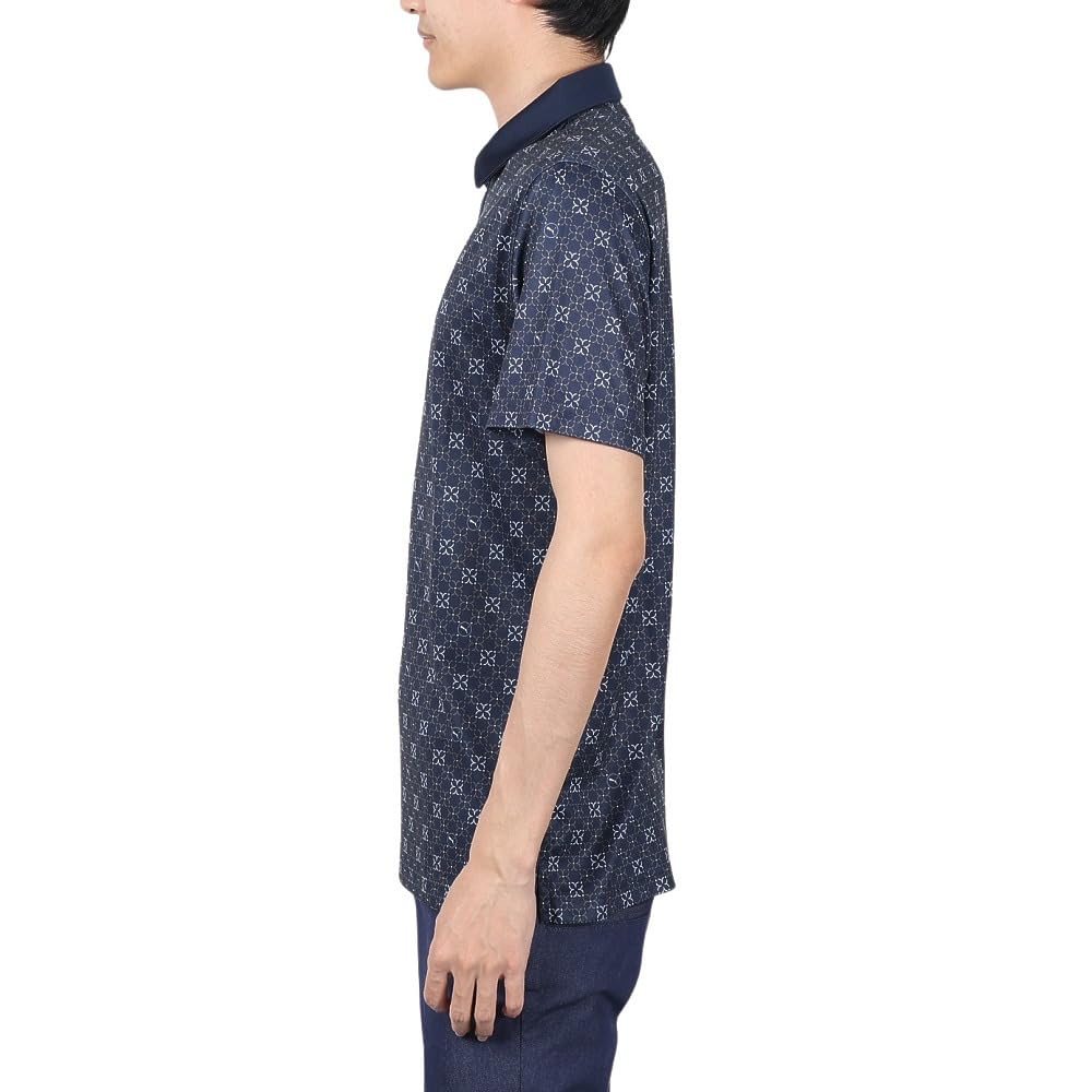 Golf Shirt GOLF Pure Monogram Deep Sky [PUMA] Polo/626275 Men's Navy/Slate