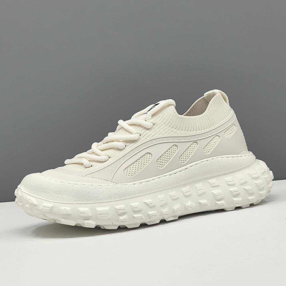 Raw breathable fly-woven mesh shoes trendy shoes platform dad shoes sports and leisure shoes 38