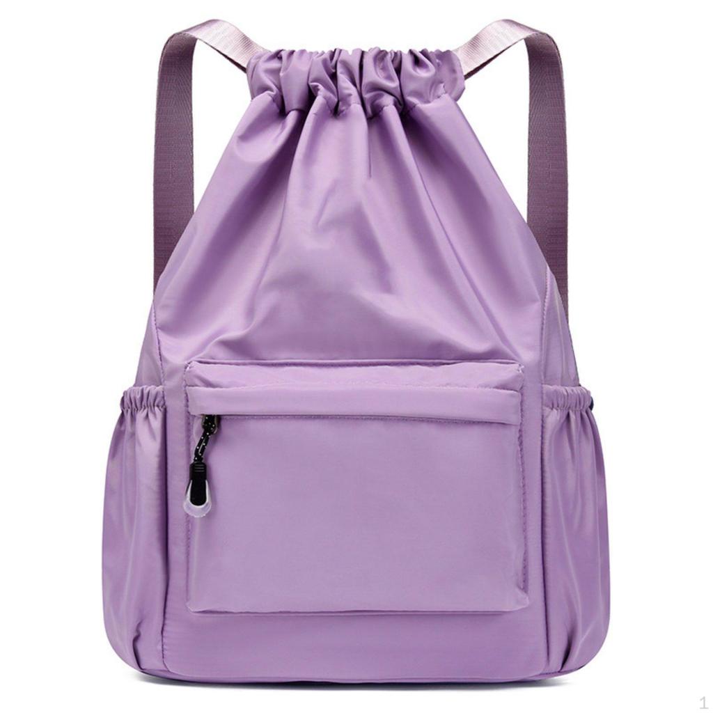 DampDry Compartment Separation Bag Large Capacity Drawstring Backpack Multiple Pockets Nylon Tote