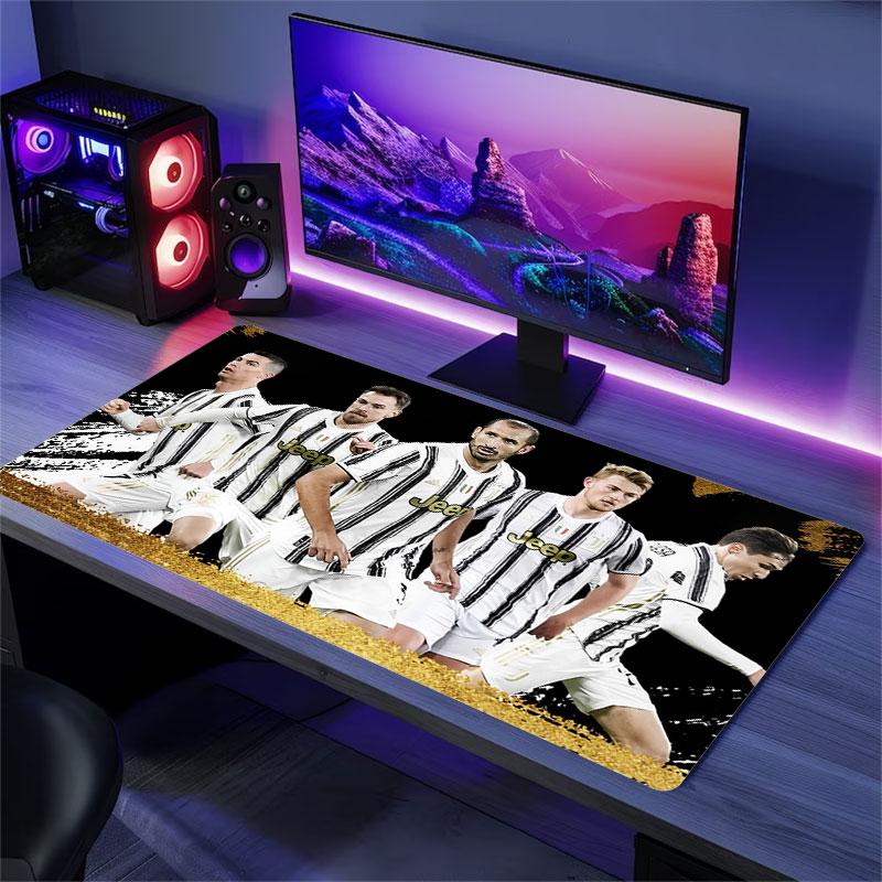 Juventus Mouse Pad, Large Gaming Desk Mat, Non-slip XXL Mousepad for Laptop & Tablet, Mini PC Playmat with Stitched Edges
