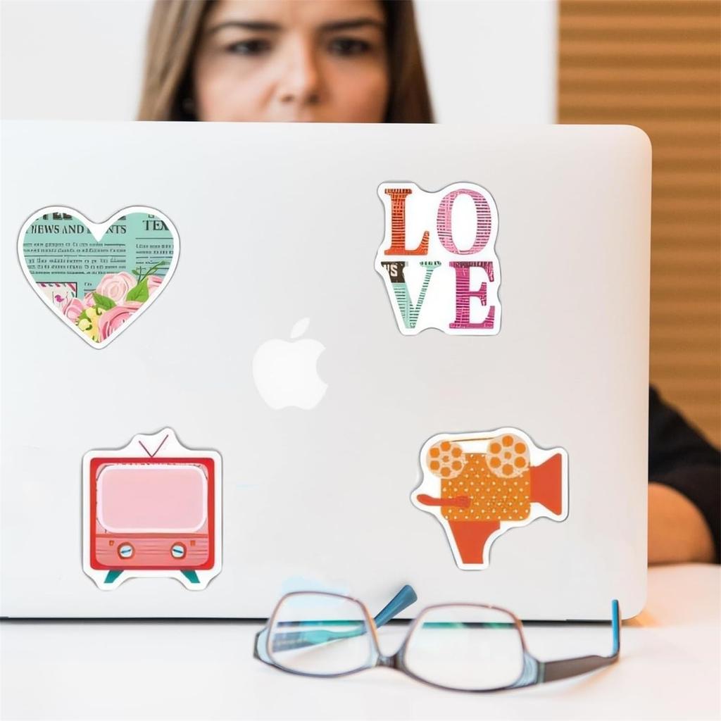 Love Stickers For Scrapbooking, 100 PCS Valentines Stickers For Scrapbook Supplies, Vinyl Stickers For Water Bottles Laptop