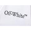 Off-White 2025 Spring/Summer New Large Letter Printed Pattern Round Neck Hooded Short Sleeved Men's and Women's T-shirts