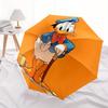 1pc Orange Donald Duck Design Durable Cartoon Folding Umbrella, Portable 3-Fold Compact Umbrella for Men and Women, Suitable for Travel or D
