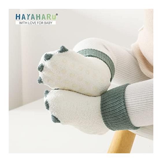 [HAYAHARU] Baby Fluffy Socks, Children's Socks, Fluffy, Cute, Cold Protection Room Socks, Baby Non-Slip, Caramel Newborn Socks, Sleeping, Cold