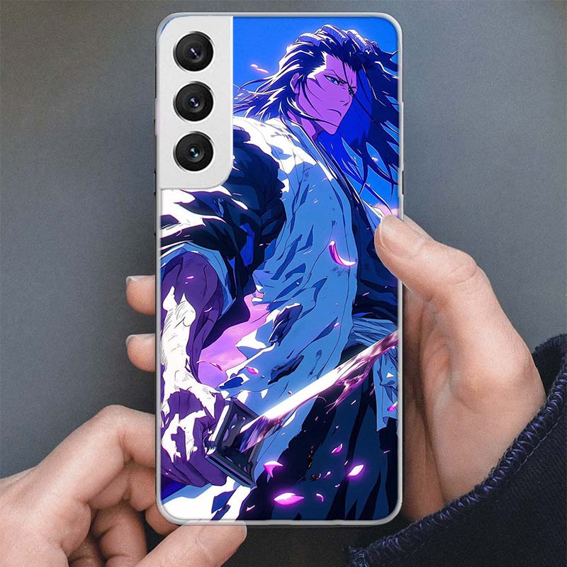 Bleach Kuchiki Byakuya Phone Case For Samsung Galaxy S25 S24 S23 S22 Ultra S21 S20 FE S10 Plus S10E + S25U Soft Cover Shell