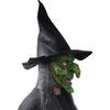 Scary Mask Halloween Horror Evil Mask, Wearing A Wig Hat Green Face Red Eyes Zombie Mask Evil Role-playing Props, Party Props