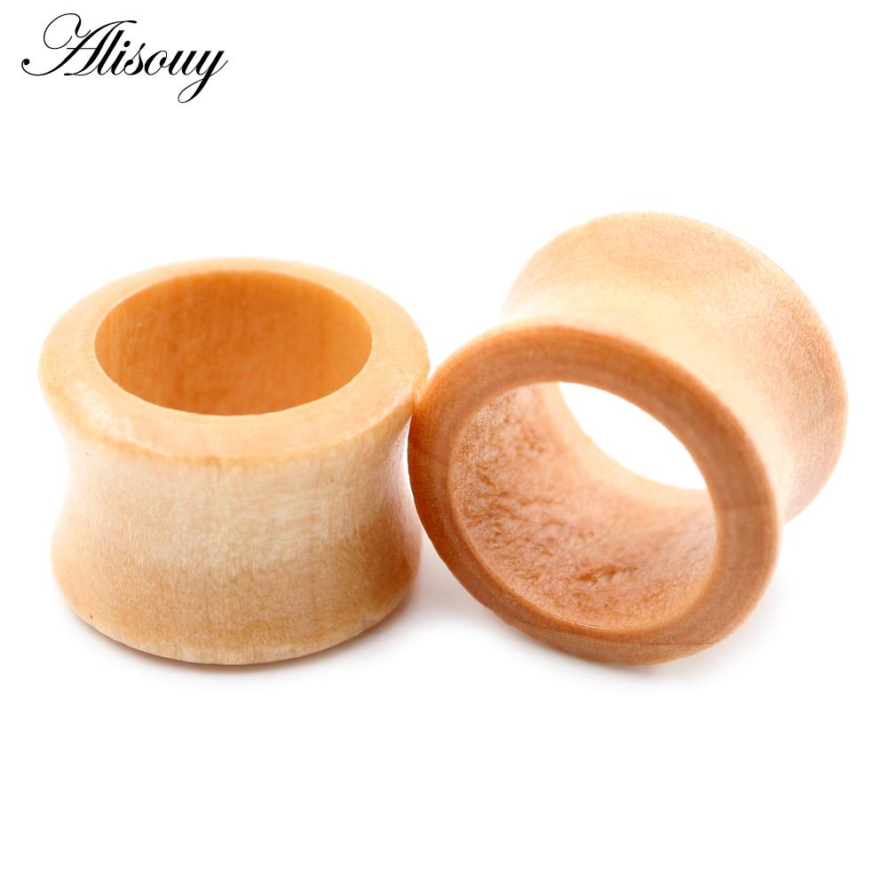 

Alisouy 2 шт. 8 мм-20 мм полые натуральные деревянные мужские и женские ушные туннели пробки расширители растяжители серьги пирсинг украшения для тела 14mm