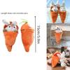Cute Carrot Bunny Plush Toy Pendant For Bags And Keys, Soft Short Plush, 15cm Height