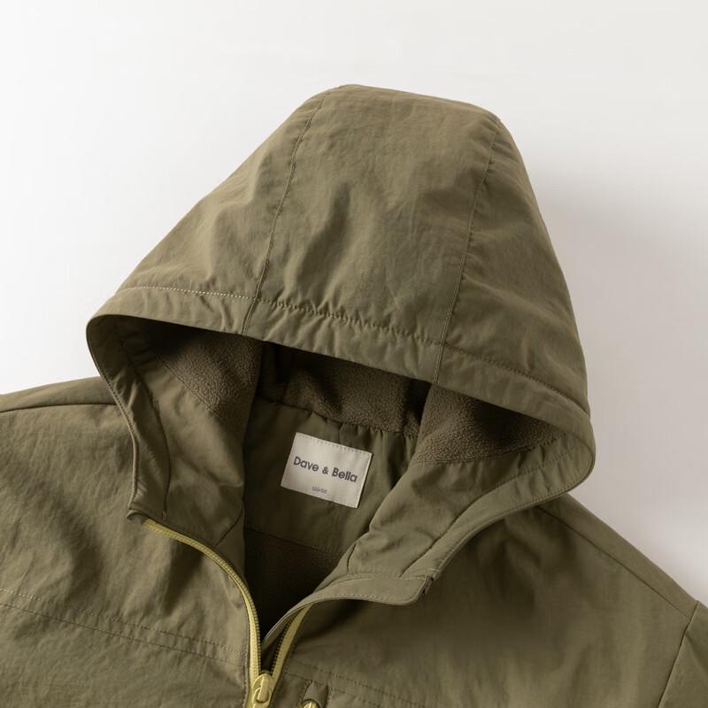 DAVE & BELLA Boys' Hooded Waterproof Outdoor Jacket