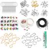 1 Set Kit Orecchini Ciondoli Resina Epossidica Fai da Te Vuoti Base Ciondolo Colla Vuota Gioielli Fiori Secchi Realizzazione Strumenti Collana