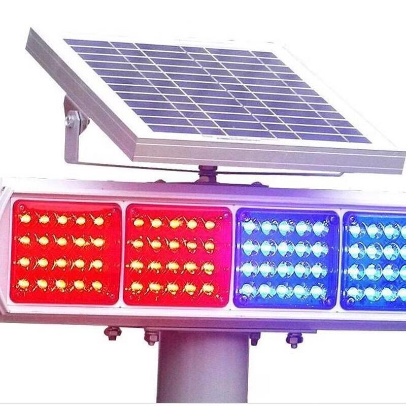 Solar Powered Long Row LED Warning Light