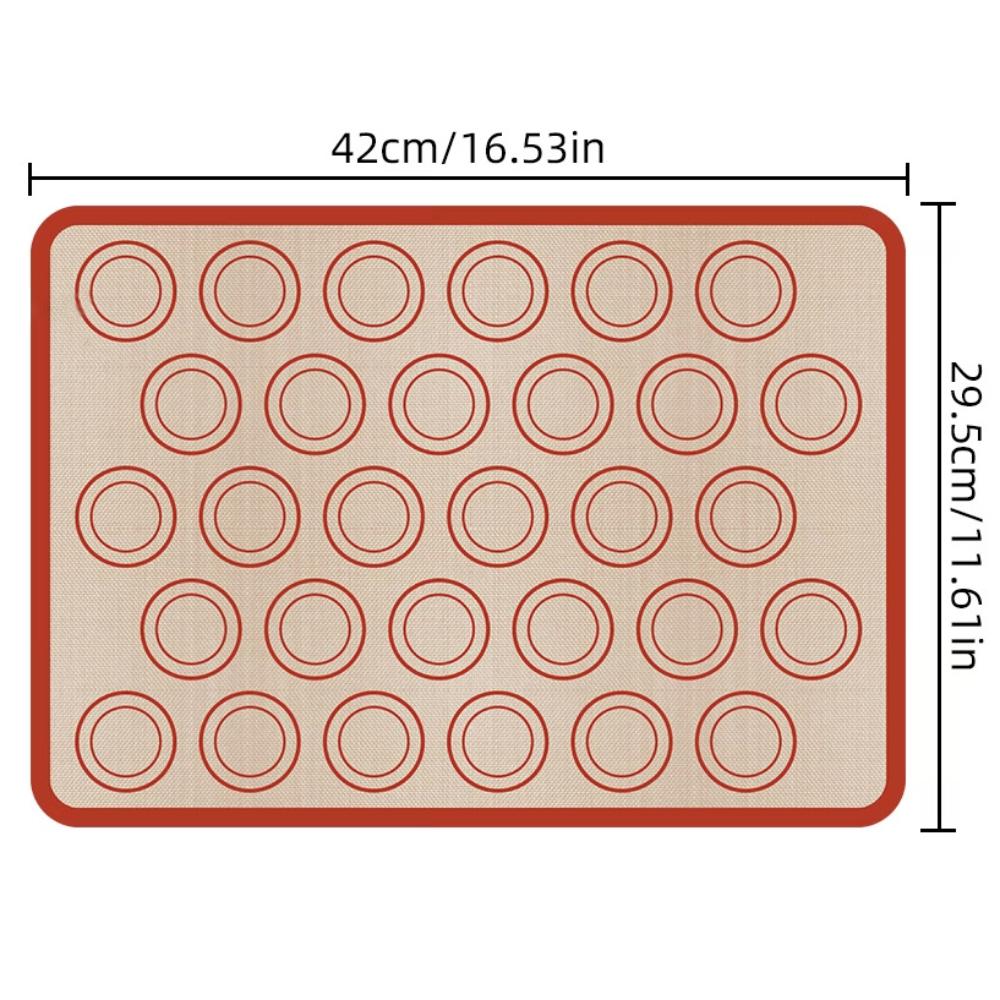 Silicone Baking Mat for Baking Mat Permanent Baking Mat for Oven Reusable Baking Mat Silicone Mat Baking 42 x 29.5 cm for Cookie