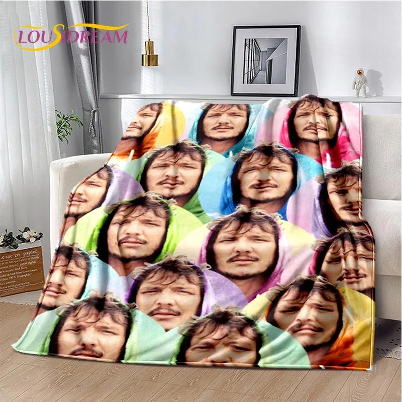 29 Style Pedro Pascal Funny Printing Blanket,Soft Throw Blanket for Home Bedroom Bed Sofa Picnic Travel Office Cover Gifts Kids