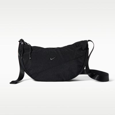 Unisex Bag Nike Aura 4L Crescent Crossbody 'Black/Black/Gunmetal'